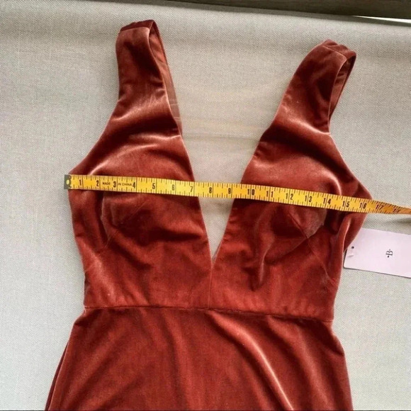 NWT Anthropologie BHLDN Jenny Yoo Logan Velvet Maxi Long Wedding Formal Dress - Picture 13 of 15